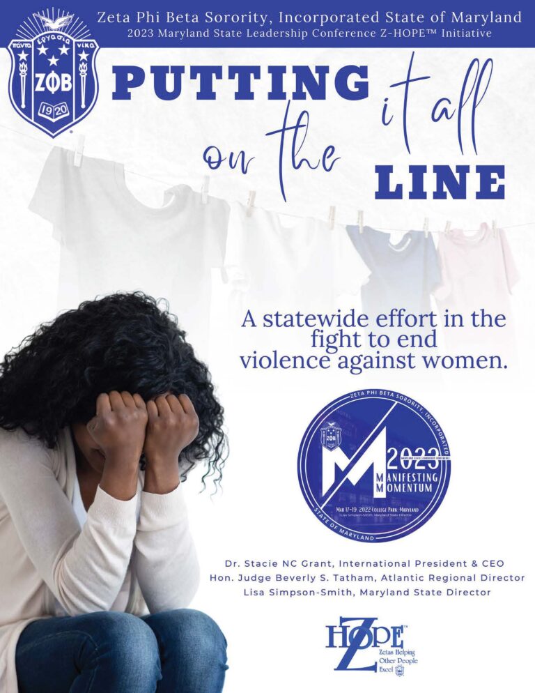 ZHOPE Zeta Phi Beta Sorority, Inc. State of Maryland