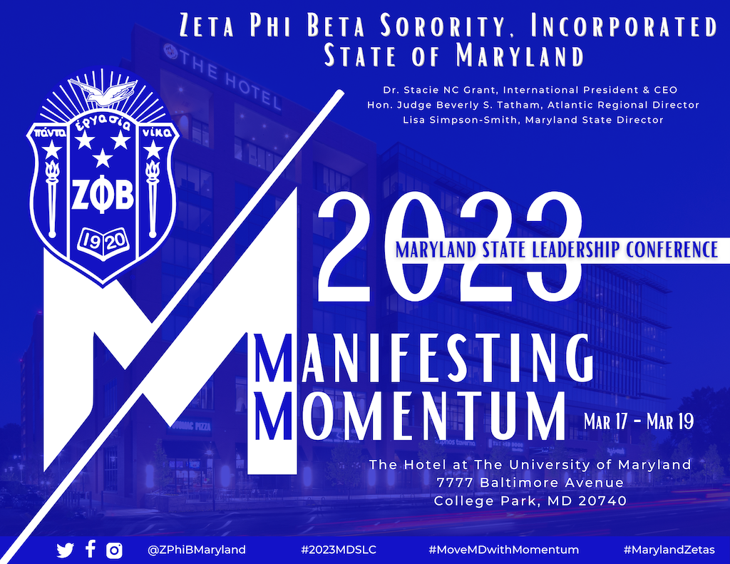 2024 MSLC Vendors Zeta Phi Beta Sorority, Inc. State of Maryland